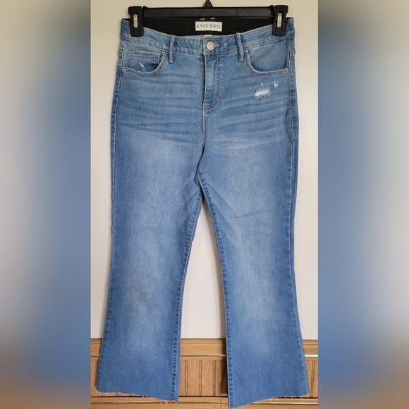Knox Rose Denim - Knox Rose Women's Frayed Hem Stretchy Jeans Size 8